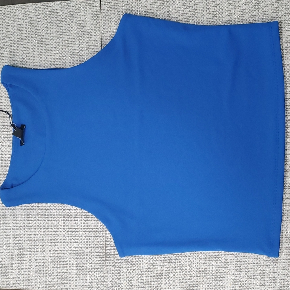 Body Contour Cropped High Neck Tank